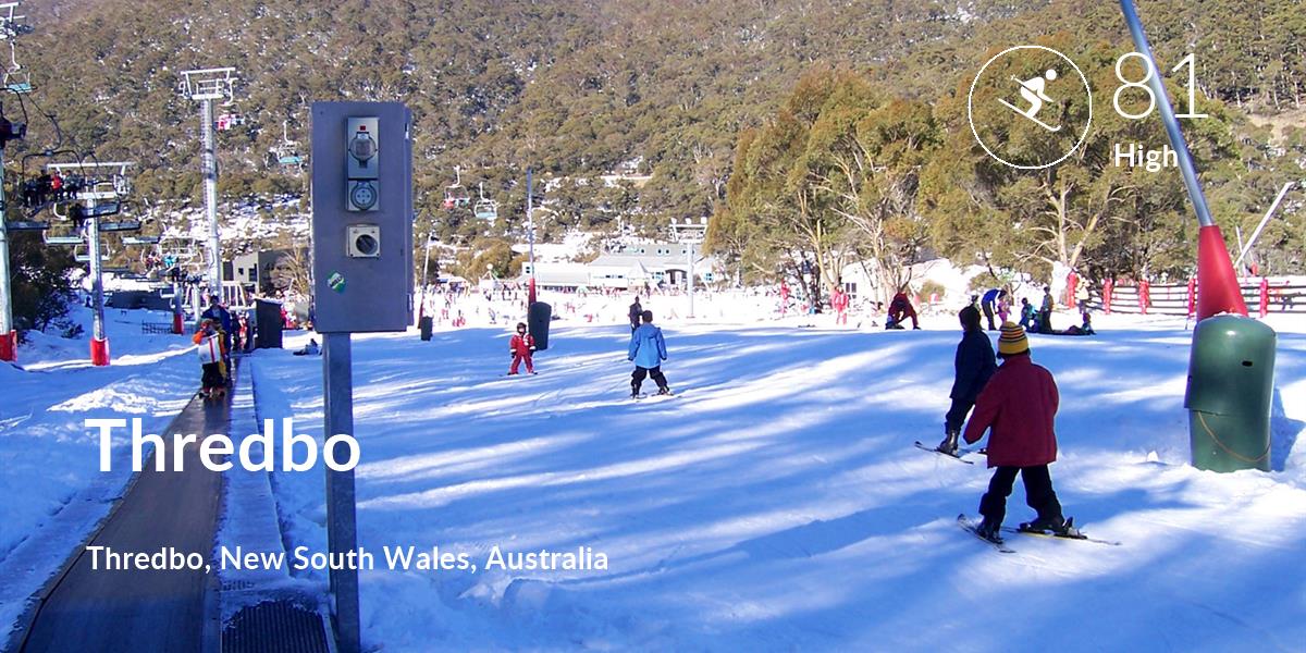 Skiing comfort level is 81 in Thredbo