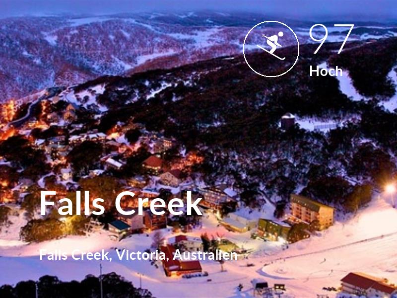 Skifahren comfort level is 97 in Falls Creek