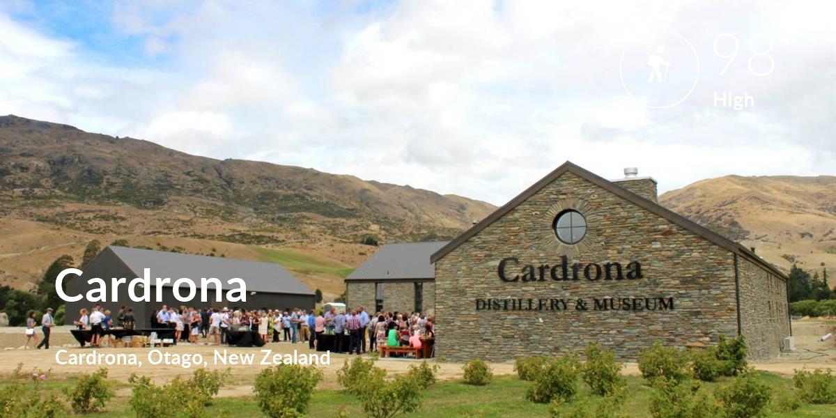 Hiking comfort level is 98 in Cardrona