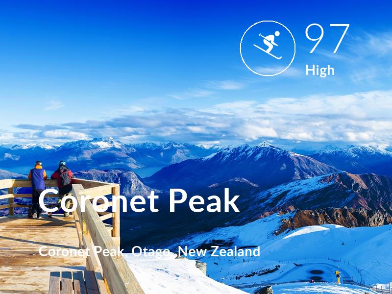 Skiing comfort level is 97 in Coronet Peak