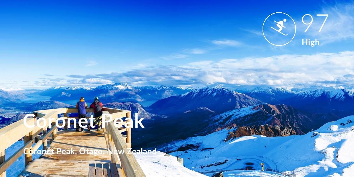Skiing comfort level is 97 in Coronet Peak
