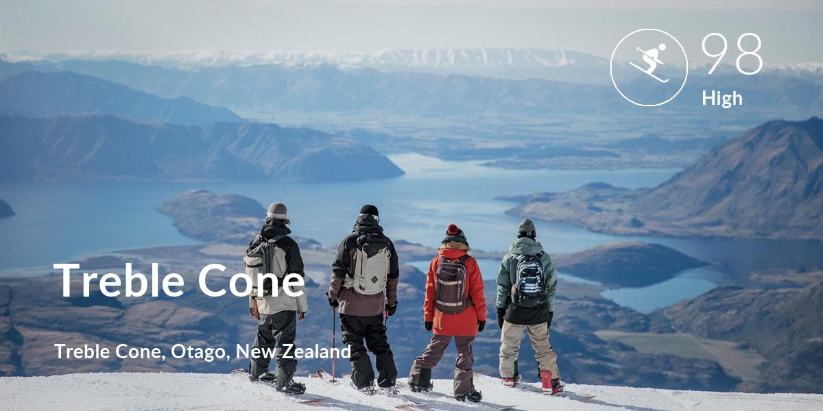 Skiing comfort level is 98 in Treble Cone