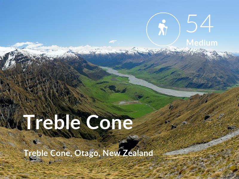 Hiking comfort level is 54 in Treble Cone