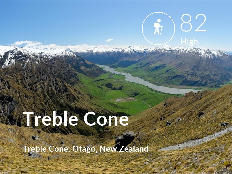 Hiking comfort level is 82 in Treble Cone
