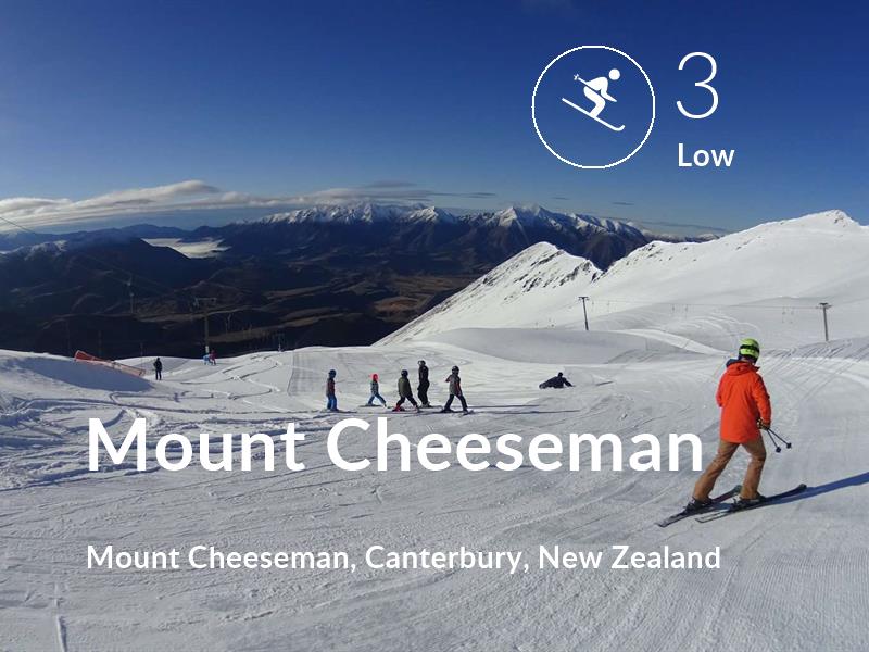 Skiing comfort level is 3 in Mount Cheeseman