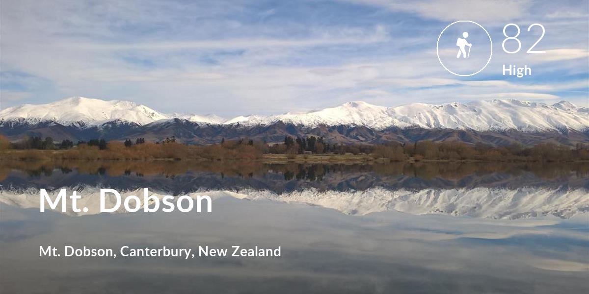 Hiking comfort level is 82 in Mt. Dobson