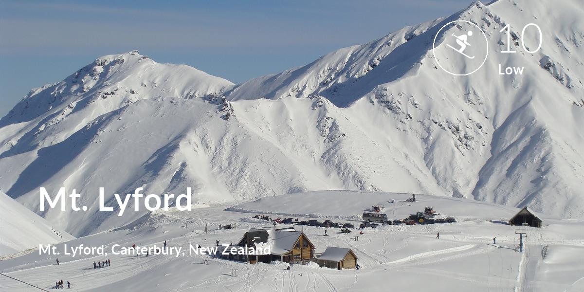 Skiing comfort level is 10 in Mt. Lyford