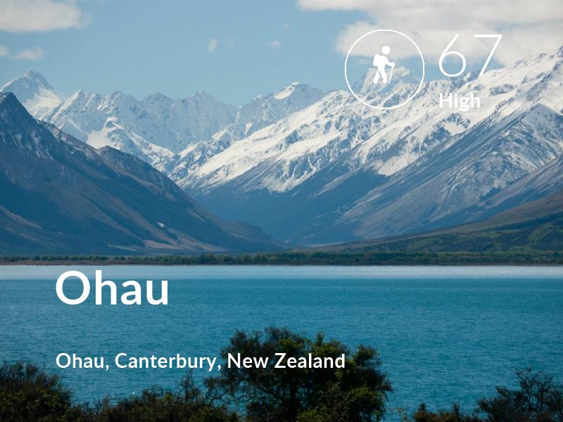 Hiking comfort level is 67 in Ohau