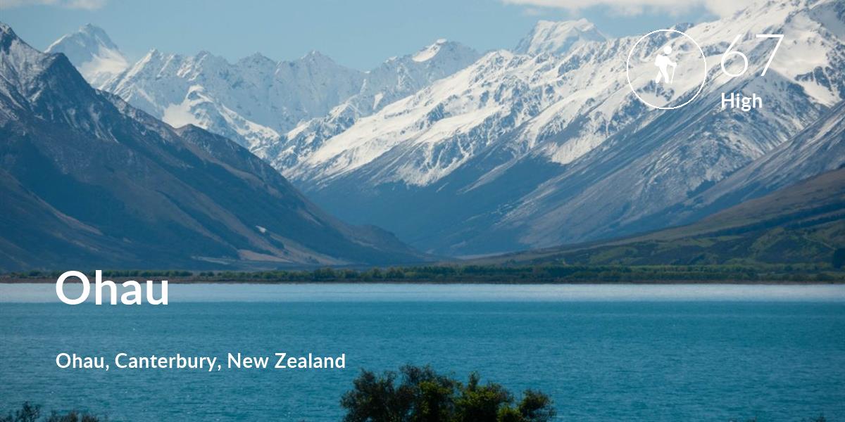 Hiking comfort level is 67 in Ohau