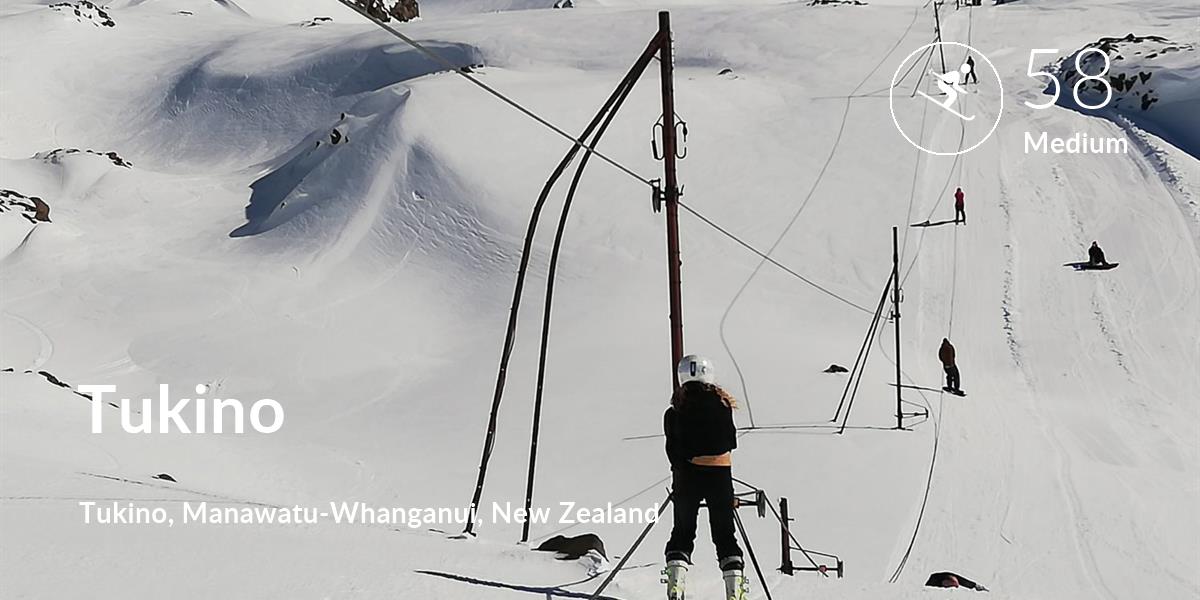 Skiing comfort level is 58 in Tukino