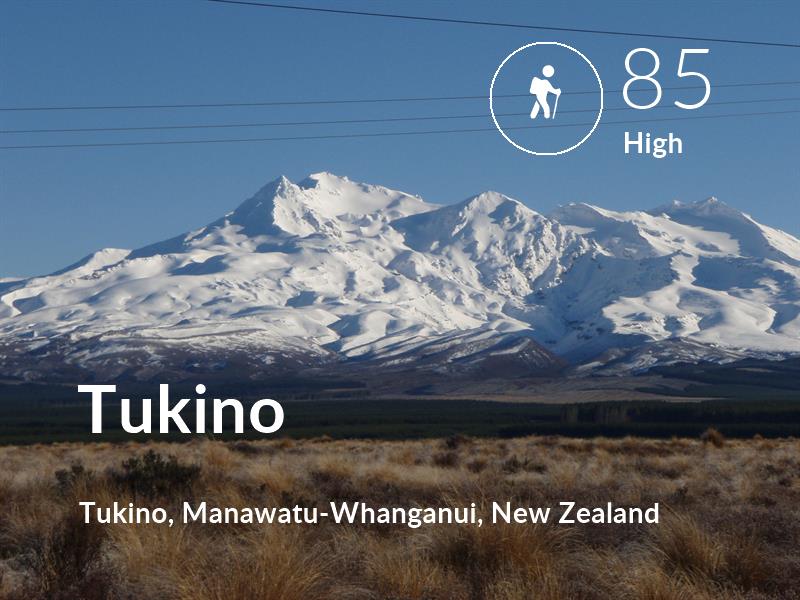 Hiking comfort level is 85 in Tukino