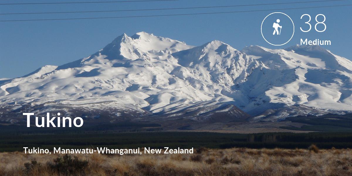 Hiking comfort level is 38 in Tukino