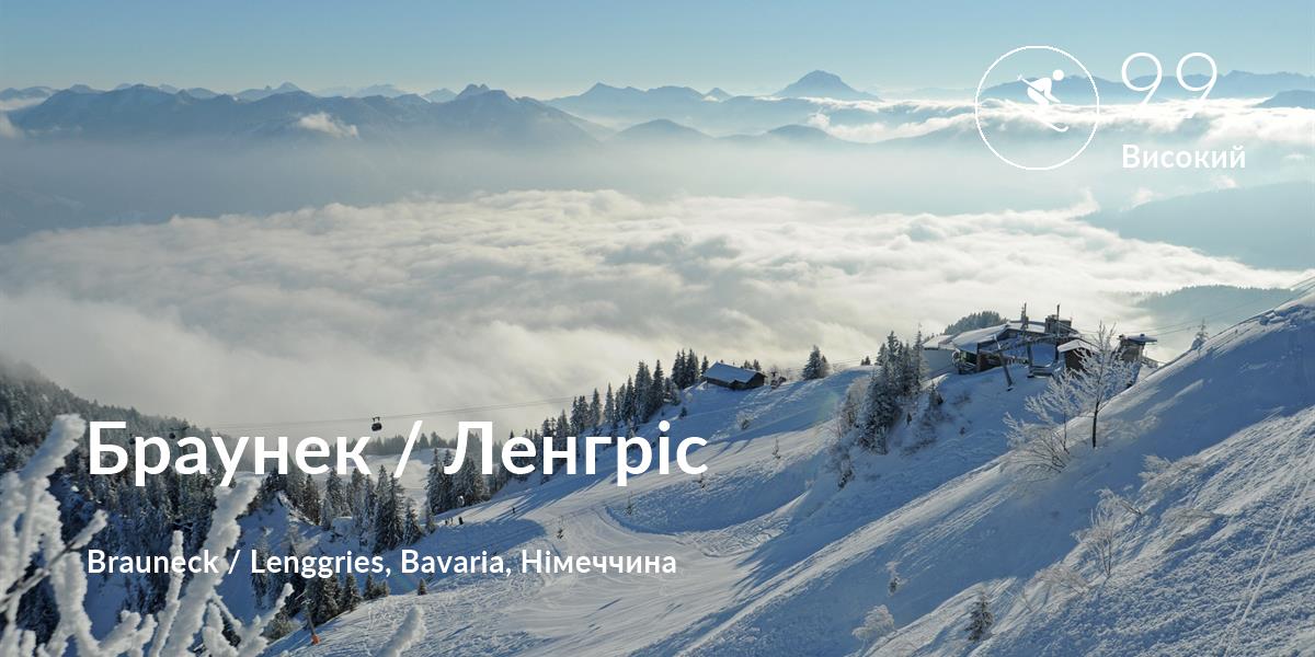 Лижі comfort level is 99 in Браунек / Ленгріс