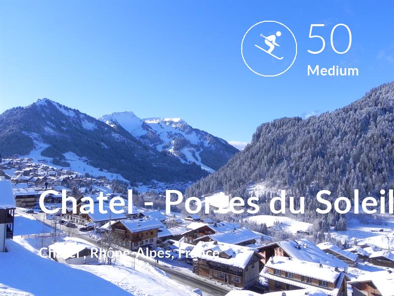 Skiing comfort level is 50 in Chatel - Portes du Soleil