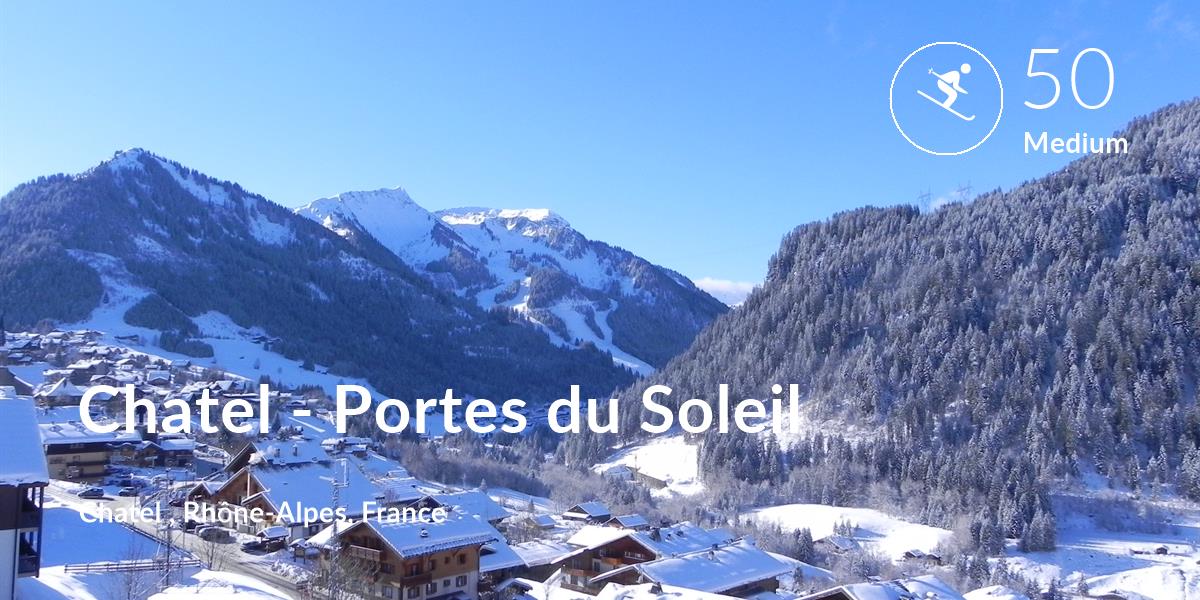 Skiing comfort level is 50 in Chatel - Portes du Soleil