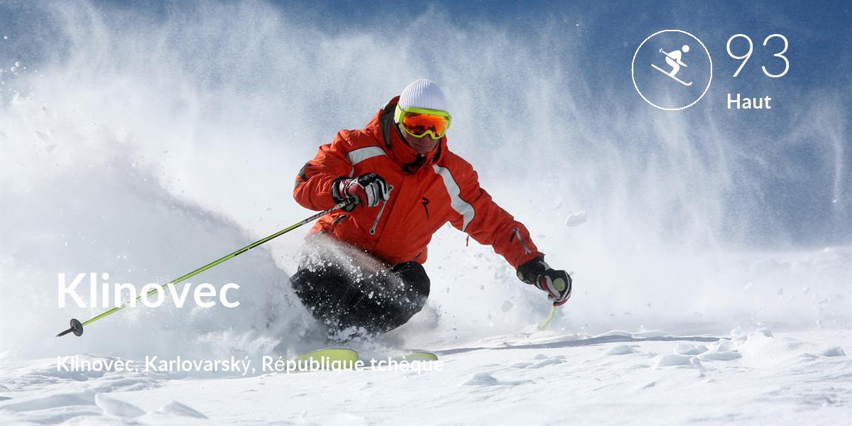 Ski comfort level is 93 in Klinovec