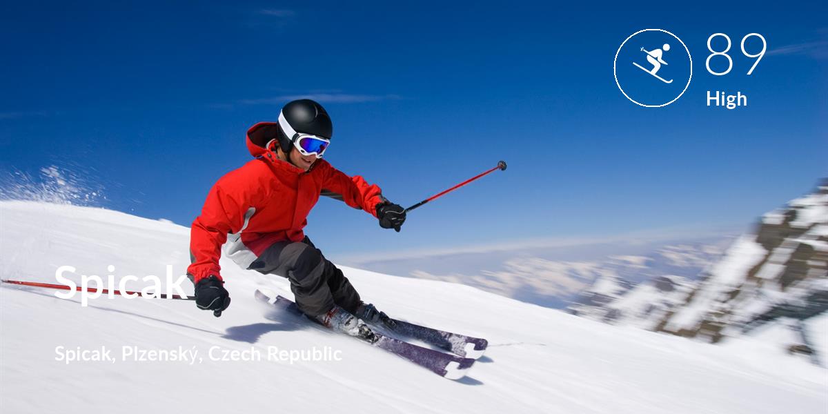 Skiing comfort level is 89 in Spicak