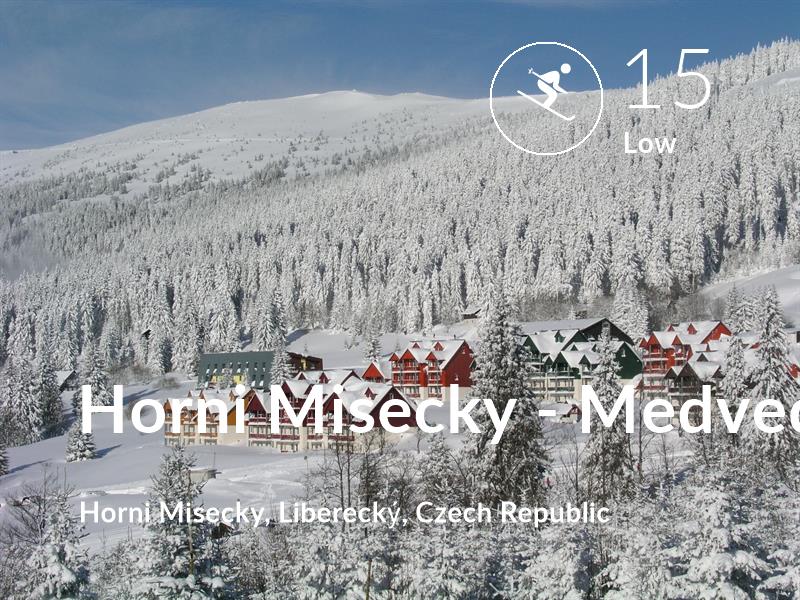 Skiing comfort level is 15 in Horni Misecky - Medvedin