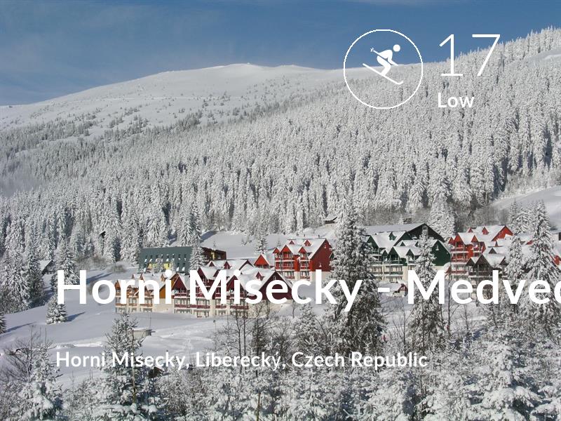 Skiing comfort level is 17 in Horni Misecky - Medvedin