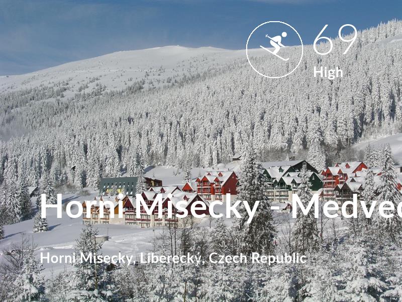 Skiing comfort level is 69 in Horni Misecky - Medvedin