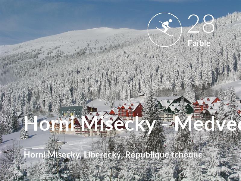 Ski comfort level is 28 in Horni Misecky - Medvedin