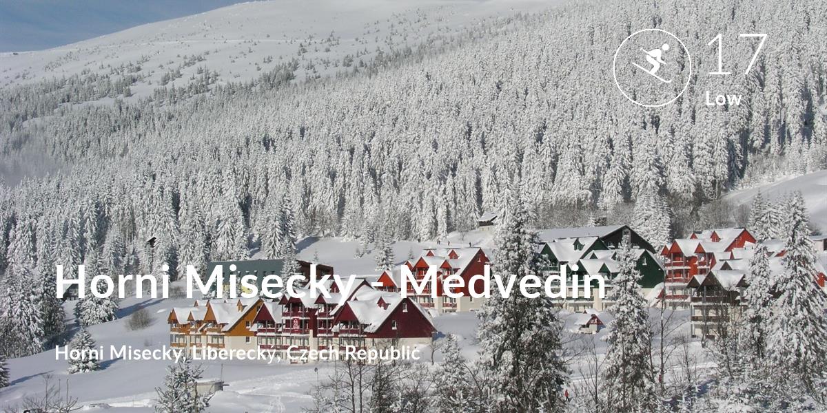 Skiing comfort level is 17 in Horni Misecky - Medvedin