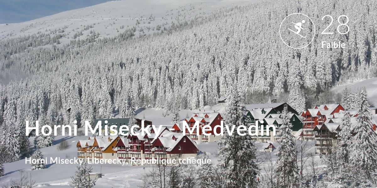 Ski comfort level is 28 in Horni Misecky - Medvedin