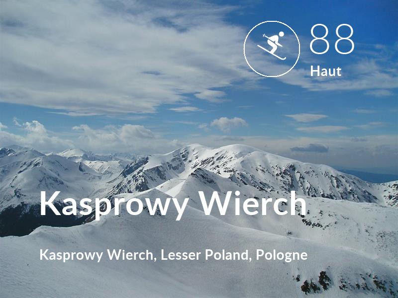 Ski comfort level is 88 in Kasprowy Wierch