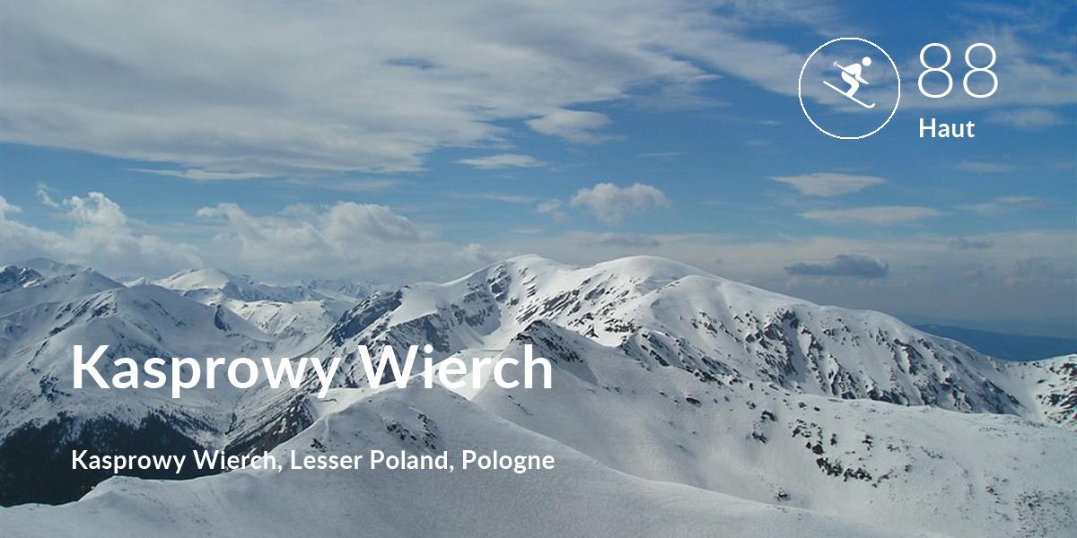 Ski comfort level is 88 in Kasprowy Wierch